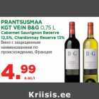 PRANTSUSMAA
KGT VEIN B&G 0,75 L