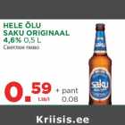 HELE ÕLU
SAKU ORIGINAAL
4,6% 0,5 L