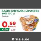 Allahindlus - SAARE SMETANA HAPUKOOR
30% 150 g