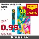 Allahindlus - Pimedas helendavad
pulgad
15 tk