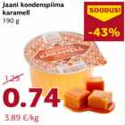 Jaani kondenspiima
karamell
190 g