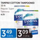 Allahindlus - TAMPAX COTTON TAMPOONID 16 TK