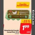 Vabapidamisel kanade
munad Rimi, 10 tk