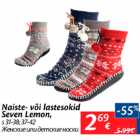 Naiste- või lastesokid Seven Lemon
