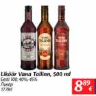 Allahindlus - Liköör Vana Tallinn, 500 ml