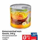 Konserveeritud mais Favorit, 340 g