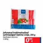 Allahindlus - Jahutatud krabimaitselised surimipulgad Optima Linija, 300 g