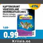 KAPTEN GRANT VÄHESOOLANE HEERINGAFILEE 240 G