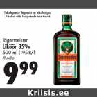 Allahindlus - Jägermeister
Liköör 35%