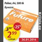 Paber, A4, 500 tk
