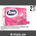 Allahindlus - Tualettpaber Zewa Soft Exclusive,4-kihiline, 6 rulli