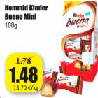 Магазин:Grossi,Скидка:Шоколад Kinder 
Bueno Mini
108 г