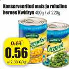 Allahindlus - Konserveeritud mais ja roheline
hernes Kwidzyn