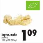 Ingver, mahe