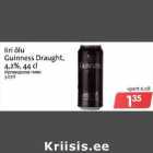 Iiri õlu
Guinness Draught,
4,2%,44 cl