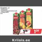 Grаnini, 1 l
. jõhvikajook
. apelsini-porgandi-sidruni jook
. mаngо nektar