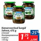 Konserveeritud kurgid salvest, 675 g