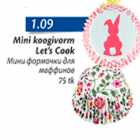 Mini koogivorm Let's Cook 75 tk