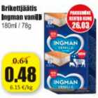 Брикетное мороженое ванильное Ingman 