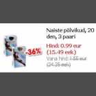 Allahindlus - Naiste põlvikud