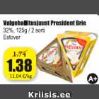 Valgehallitusjuust President Brie