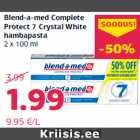 Allahindlus - Blend-a-med Complete
Protect 7 Crystal White
hambapasta