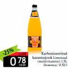 Allahindlus - Karboniseeritud
karastusjook Limonaad

