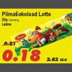 Allahindlus - Piimašokolaad Lotte