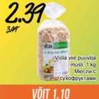 Viola viie puuvilja
müsli, 1 kg