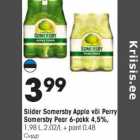 Allahindlus - Siider Somersby Apple või Perry
Somersby Pear 6-pakk 4,5%,
1,98 L, 2,02/L + pant 0,48