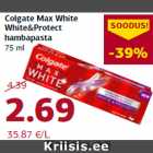 Allahindlus - Colgate Max White
White&Protect
hambapasta
75 ml