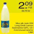 Allahindlus - Muu alk. jook G:N Long Drink Lemon Submarine