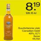 Allahindlus - Suurbritannia viski Canadian Gold