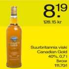 Allahindlus - Suurbritannia viski Canadian Gold