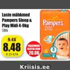 Mähkmed - Laste mähkmed
Pampers Sleep & Play
