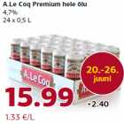 Allahindlus - A.Le Coq Premium hele õlu