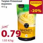 Allahindlus - Tarplan Provansaal
majonees
410 g