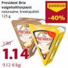 President Brie
valgehallitusjuust