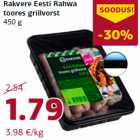 Rakvere Eesti Rahwa
toores grillvorst
450 g