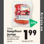 Allahindlus - Tallegg Kanagrillvorst juustuga, 800 g