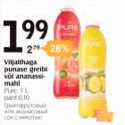 Viljalihaga punase greibi või ananassimahl