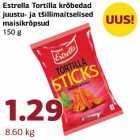 Estrella Tortilla krõbedad juustu- ja tšillimaitselised maisikrõpsud