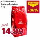 Allahindlus - Cafe Flamenco
Arabica kohvioad
1 kg