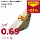 Allahindlus - Gulinaar kolmnurksai
munavõiga
135 g