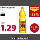 Allahindlus - Olivia rapsiõli
1 L