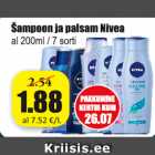 Магазин:Grossi,Скидка:Шампунь и бальзам Nivea