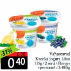 Vahustatud
Kreeka jogurt Liisu
