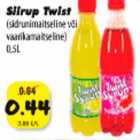 Allahindlus - Siirup Twist (sidrunimaitseline või vaarikamaitseline) 0,5L