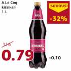 Allahindlus - A.Le Coq
kirsikali
1 L