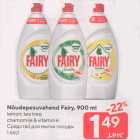 Allahindlus - Nõudepesuvahend Fairy, 900 ml

